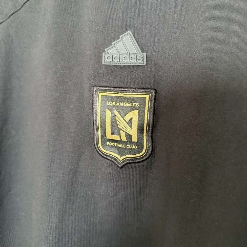 Adidas LA Los Angeles Football Club LAFC T-Shirt Soccer Black Mens Sz M Cotton